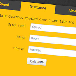Screenshot of cycling calculators